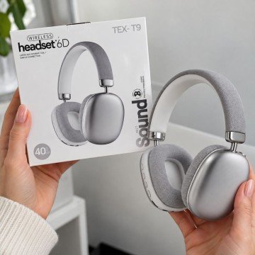 Фото2.Навушники Bluetooth, вбудований акумулятор 5.4V, роз’єм для TF карти, AUX роз’єм, в коробці (ПОМАРАН