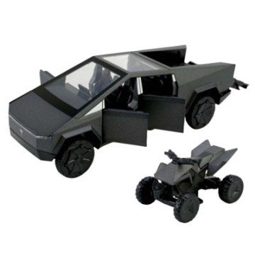 Фото2.МАШИНА МЕТАЛЕВА 1:32 TESLA PICKUP TRUCK BEACH (СІРИЙ) Автопром (308850)