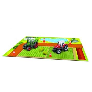 Фото2.Машинка іграшкова Mini Work Machine Tractors з ігровою поверхнею (ЧЕРВОНИЙ) MAISTO (310051)