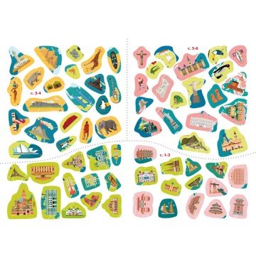 Фото4.Книга: Атлас світу з багаторазовими наклейками, укр