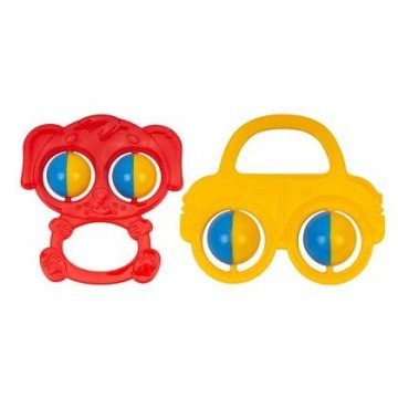 Фото3.Брязкальце пластикове, кольорове, мікс