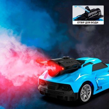 Фото3.Автомобіль Spray Car на р/в - Sport (блакитний, 1:24, світло, вихлопна пара)