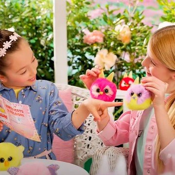 Фото3.Мʼяка колекційна іграшка-сюрприз - Зайчики та пташки