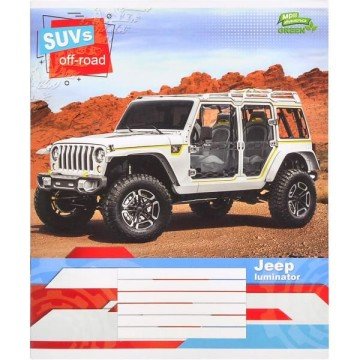 Фото3.Зошит кольоровий 12 аркушів, клітинка (20 штук в упаковці)