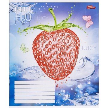 Фото3.Зошит кольоровий 12 аркушів, клітинка (20 штук в упаковці)