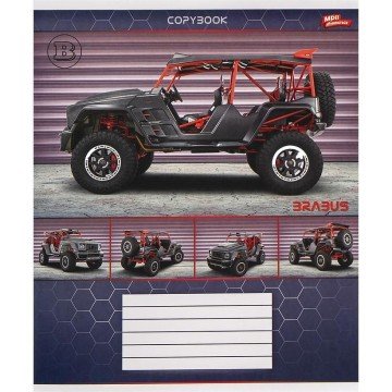 Фото3.Зошит кольоровий 12 аркушів, клітинка (20 штук в упаковці)