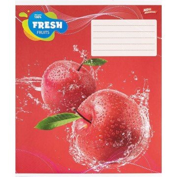 Фото3.Зошит кольоровий 18 аркушів, клітинка (20 штук в упаковці)