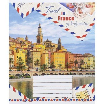 Фото3.Зошит кольоровий 36 аркушів, клітинка (16 штук в упаковці)