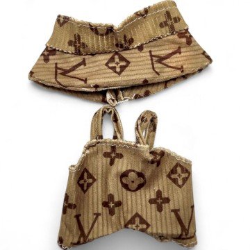 Фото3.Одяг для Лабубу Louis Vuitton, Gucci (на стандартний розмір іграшки - 15-16 см)