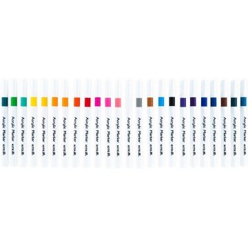 Фото3.Маркери акрилові, набір 24шт, Kite Creative