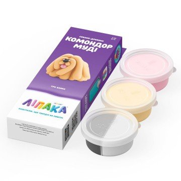 Фото4.Набір пластиліну Ліпака – Собаки-друзяки: Комондор Муді