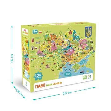Фото3.Пазл «Мапа України» 100 елементів