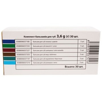 Фото3.The Doctor Health & Care Гігієнічна помада комплексна, 3,6г×30шт, асорті