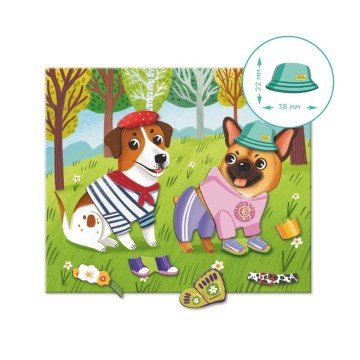 Фото3.Магнітна гра «Одягалка: Кумедні пси»