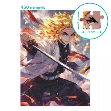 Фото3.Пазл Hard-M «Полумʼяний воїн» 450 елементів