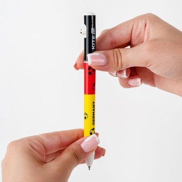 Фото3.Ручка кулькова автоматична Football nations, синя