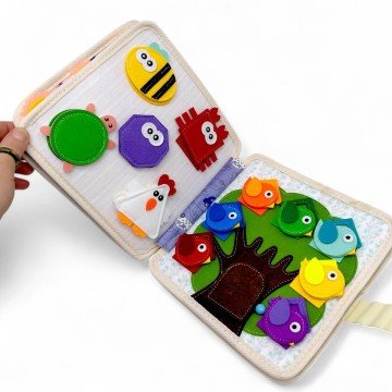 Фото3.Мʼяка книжка-бізіборд 