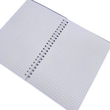 Фото3.Блокнот А5, 60 арк., пластик, 1 розділ., пружина збоку (мікс кольорів)