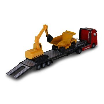 Фото3.Ігровий набір - АВТОПЕРЕВІЗНИК (автоперевізник, самоскид, екскаватор, акс.)