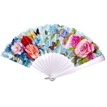 Фото3.Аксесуар віяло, ручний (МІКС ВИДІВ), квітковий принт