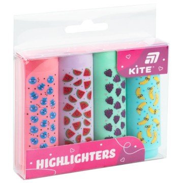 Фото5.Маркер Highlighter, Kite, набір 4-х, пастель Kite (293529)