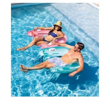 Фото3.Крісло-шезлонг, рожеве, 152х99 см