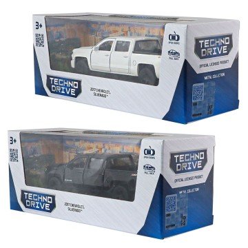 Фото3.Автомодель - CHEVROLET SILVERADO 2017 (ЧОРНИЙ) TechnoDrive (294892)