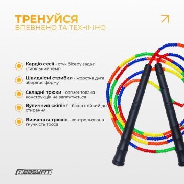 Фото3.Скакалка швидкісна EasyFit (298901)