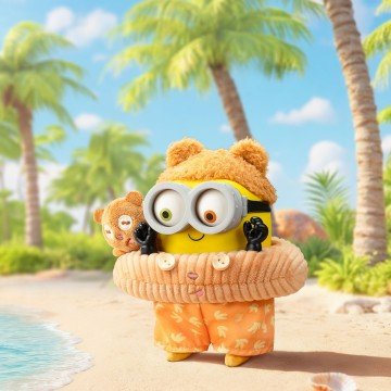 Фото3.Колекційна мʼяка іграшка з кільцем РOP TOP 52Toys серії Bob & Tim - Посіпаки Pop Top (300136)