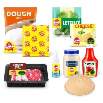 Фото3.Ігровий набір зі слаймами Slime Mart серії Shopping Basket – Бургер Slime Mart (300483)