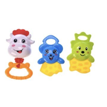 Фото3.Набір брязкалець в колбі, (БЛАКИТНИЙ) huan le xing toys (300780)