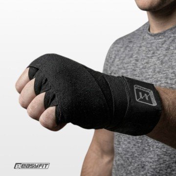 Фото3.Бинти для боксу 4 м (нейл+бавовна+поліестер) EasyFit (302950)