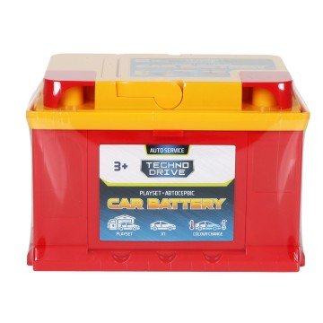 Фото3.Ігровий набір CAR BATTERY - АВТОСЕРВІС З МІНІМОДЕЛЛЮ ЗМІНИ КОЛІР TechnoDrive (304570)