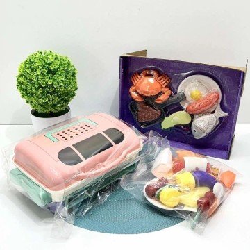 Фото3.Майстер Гриль WToys, продукти змінюють колір, звук, підсвічування, холодна пара (РОЖЕВИЙ) Wtoys (307