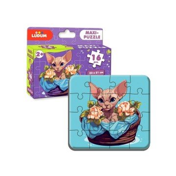 Фото4.Гра настільна набір Максі-пазлів 2 в1 Котик 2+Песик 2 ME5032-10