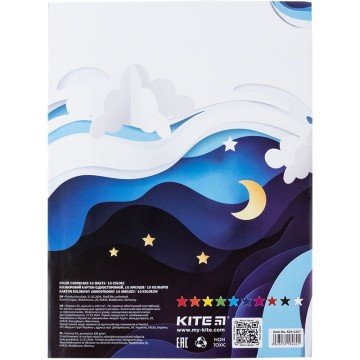 Фото4.Картон кольоровий одностор. А5 (10арк/ 10кол), слайдер, Kite Kite (265154)