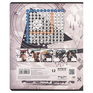 Фото4.Зошит 12 арк., кл., софт тач + УФ лак, AT