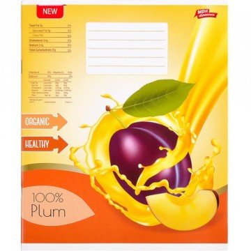 Фото4.Зошит кольоровий 12 аркушів, лінія (20 штук в упаковці)