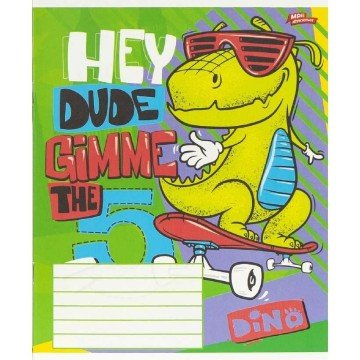 Фото4.Зошит кольоровий 12 аркушів, клітинка (20 штук в упаковці)