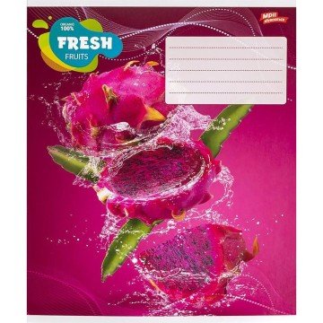 Фото4.Зошит кольоровий 18 аркушів, клітинка (20 штук в упаковці)