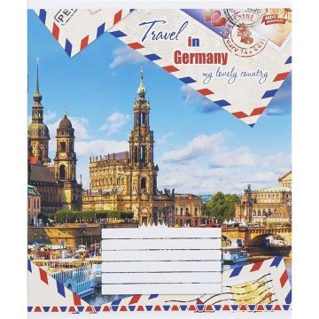 Фото4.Зошит кольоровий 36 аркушів, клітинка (16 штук в упаковці)