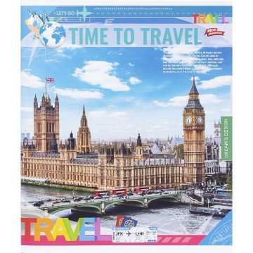 Фото4.Зошит кольоровий 96 аркушів, клітинка (8 штук в упаковці)