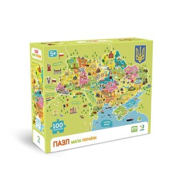 Фото4.Пазл «Мапа України» 100 елементів