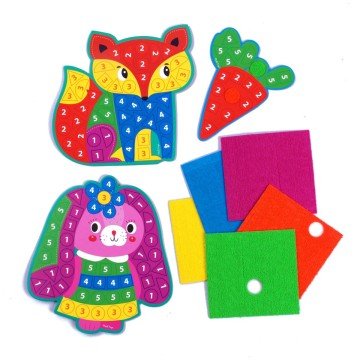 Фото4.Набір для творчості з плюшевою мозаїкою 