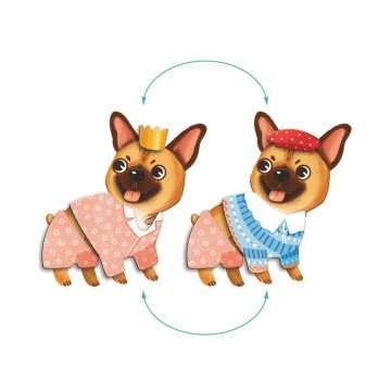 Фото4.Магнітна гра «Одягалка: Кумедні пси»