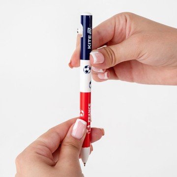 Фото4.Ручка кулькова автоматична Football nations, синя