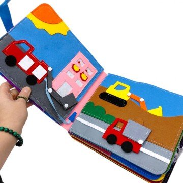 Фото4.Мʼяка книжка-бізіборд 