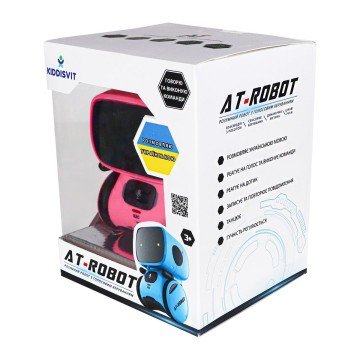 Фото4.Інтерактивний робот з голосовим керуванням - AT-ROBOT (рожевий) укр