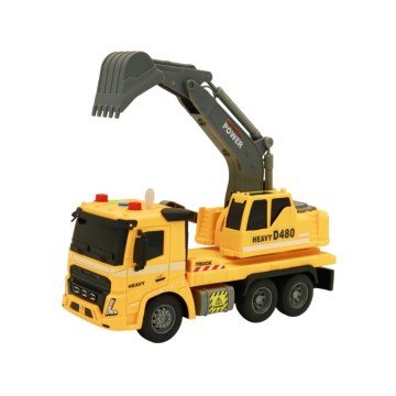 Фото4.Автомобіль-екскаватор інерційний зі світлом і звуком 1:16 в коробці