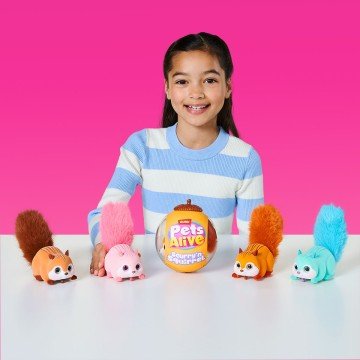 Фото4.Інтерактивна іграшка PETS ALIVE S1 – БІЛОЧКА (рожевий)